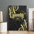 Traditional Art Hawaiian Kakau Tattoos Canvas Wall Art Yellow Color - Polynesian Pride