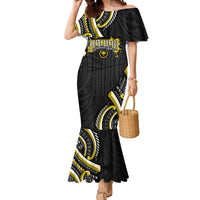 Traditional Art Hawaiian Kakau Tattoos Mermaid Dress Yellow Color - Polynesian Pride