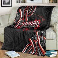 Traditional Art Hawaiian Kakau Tattoos Blanket Red Color - Polynesian Pride