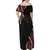 Traditional Art Hawaiian Kakau Tattoos Family Matching Off Shoulder Maxi Dress and Hawaiian Shirt Red Color - Polynesian Pride