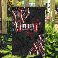 Traditional Art Hawaiian Kakau Tattoos Garden Flag Red Color LT03 Garden Flag Red - Polynesian Pride