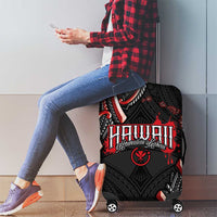 Traditional Art Hawaiian Kakau Tattoos Luggage Cover Red Color - Polynesian Pride
