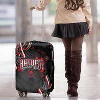 Traditional Art Hawaiian Kakau Tattoos Luggage Cover Red Color - Polynesian Pride