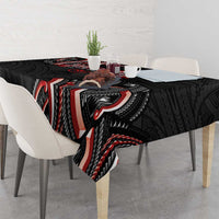 Traditional Art Hawaiian Kakau Tattoos Tablecloth Red Color - Polynesian Pride
