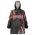 Traditional Art Hawaiian Kakau Tattoos Wearable Blanket Hoodie Red Color - Polynesian Pride