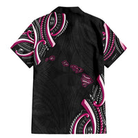 Traditional Art Hawaiian Kakau Tattoos Family Matching Mermaid Dress and Hawaiian Shirt Pink Color LT03 - Polynesian Pride