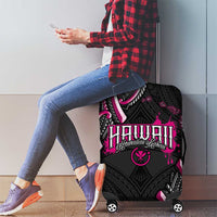 Traditional Art Hawaiian Kakau Tattoos Luggage Cover Pink Color - Polynesian Pride