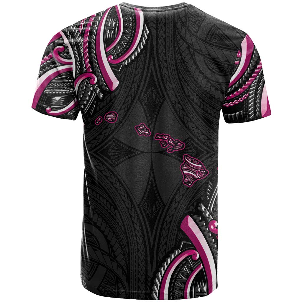Traditional Art Hawaiian Kakau Tattoos T Shirt Pink Color - Polynesian Pride