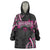 Traditional Art Hawaiian Kakau Tattoos Wearable Blanket Hoodie Pink Color - Polynesian Pride