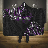Traditional Art Hawaiian Kakau Tattoos Hooded Blanket Purple Color LT03 - Polynesian Pride