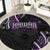Traditional Art Hawaiian Kakau Tattoos Round Carpet Purple Color - Polynesian Pride