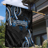 Traditional Art Hawaiian Kakau Tattoos Garden Flag Blue Color LT03 - Polynesian Pride