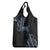 Traditional Art Hawaiian Kakau Tattoos Grocery Bag Blue Color - Polynesian Pride