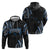 Traditional Art Hawaiian Kakau Tattoos Hoodie Blue Color - Polynesian Pride