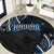 Traditional Art Hawaiian Kakau Tattoos Round Carpet Blue Color - Polynesian Pride