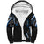 Traditional Art Hawaiian Kakau Tattoos Sherpa Hoodie Blue Color - Polynesian Pride