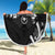 Traditional Art Hawaiian Kakau Tattoos Beach Blanket White - Polynesian Pride