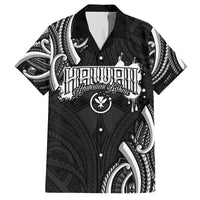 Traditional Art Hawaiian Kakau Tattoos Family Matching Off The Shoulder Long Sleeve Dress and Hawaiian Shirt White LT03 Dad's Shirt - Short Sleeve White - Polynesian Pride