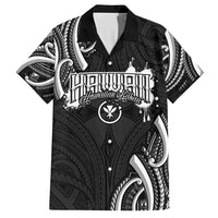Traditional Art Hawaiian Kakau Tattoos Family Matching Short Sleeve Bodycon Dress and Hawaiian Shirt White LT03 Dad's Shirt - Short Sleeve White - Polynesian Pride