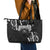 Traditional Art Hawaiian Kakau Tattoos Leather Tote Bag White - Polynesian Pride