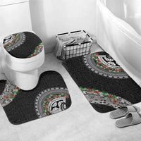 Fiji Hibiscus Bathroom Set Tapa Masi Motifs with Tropical Plants