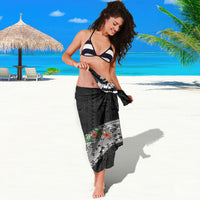 Fiji Hibiscus Sarong Tapa Masi Motifs with Tropical Plants