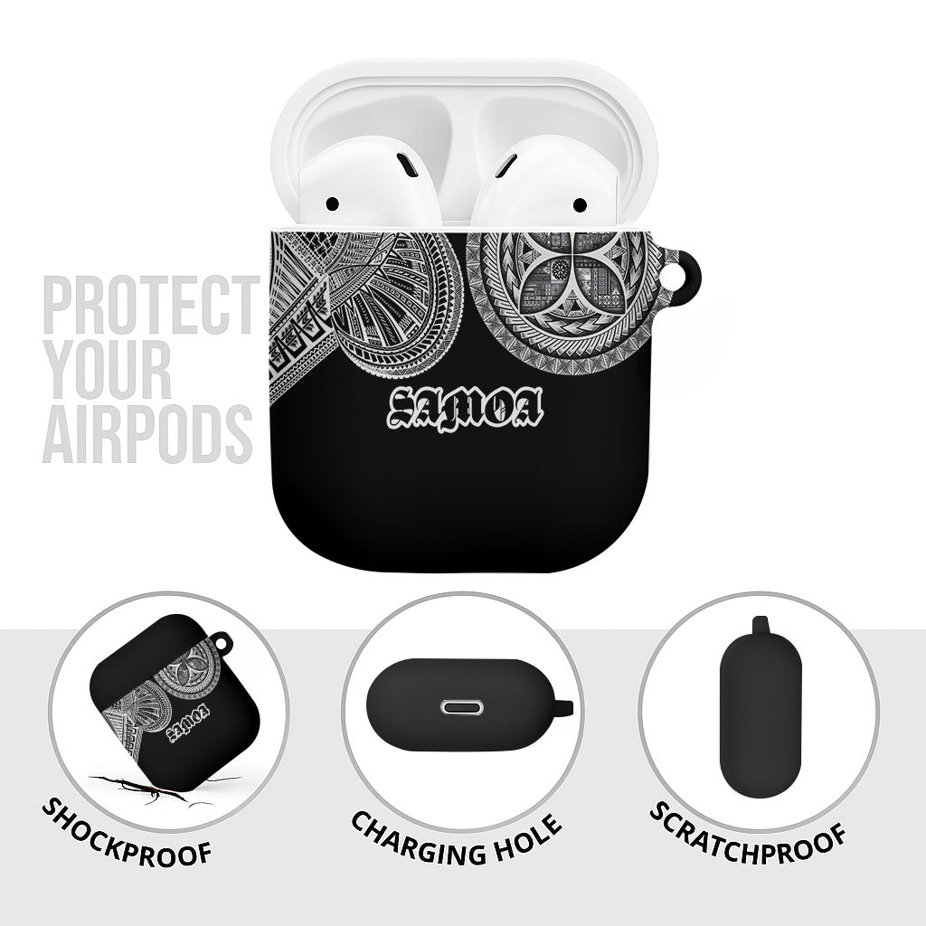 Samoa Traditional Tattoo AirPods Case Tribal Tatau Pattern