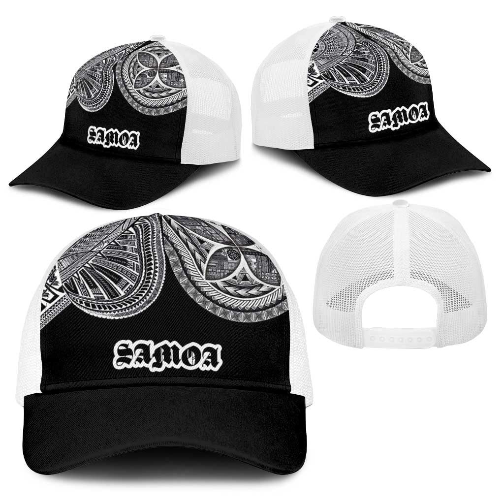 Samoa Traditional Tattoo Baseball Net Cap Tribal Tatau Pattern