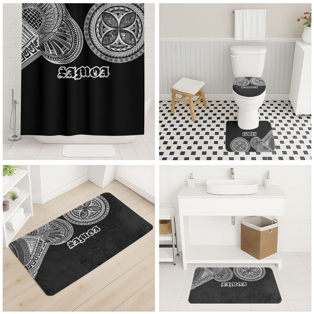 Samoa Traditional Tattoo Bathroom Set Tribal Tatau Pattern