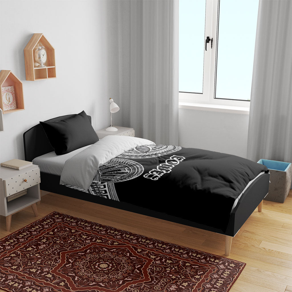 Samoa Traditional Tattoo Bedding Set Tribal Tatau Pattern