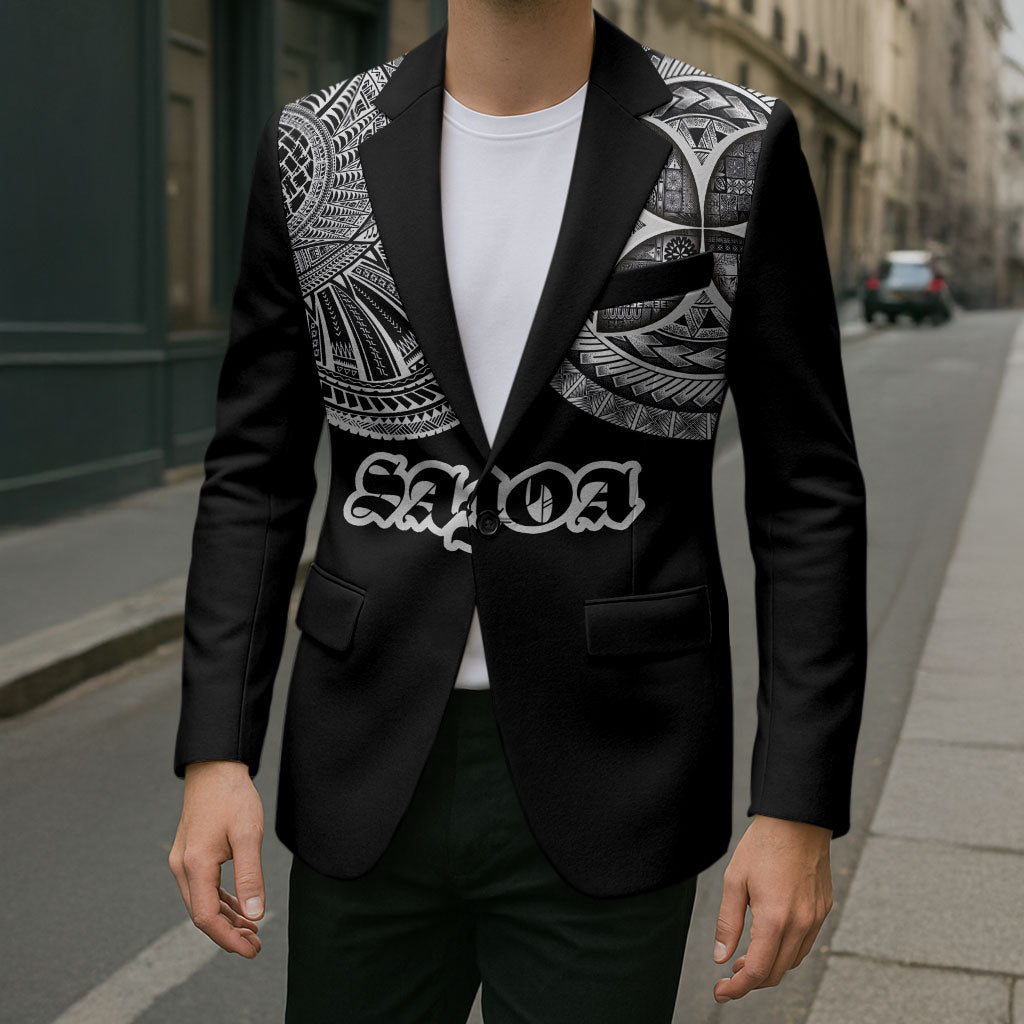 Samoa Traditional Tattoo Blazer Tribal Tatau Pattern