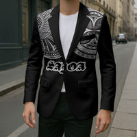 Samoa Traditional Tattoo Blazer Tribal Tatau Pattern