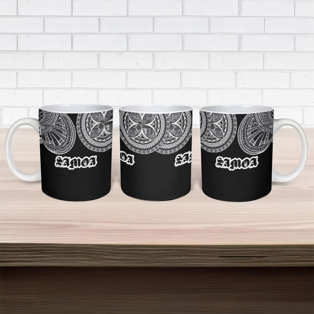 Samoa Traditional Tattoo Ceramic Mug Tribal Tatau Pattern