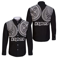 Samoa Traditional Tattoo Family Matching Off Shoulder Short Dress and Hawaiian Shirt Tribal Tatau Pattern