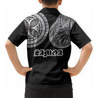 Samoa Traditional Tattoo Kid Hawaiian Shirt Tribal Tatau Pattern