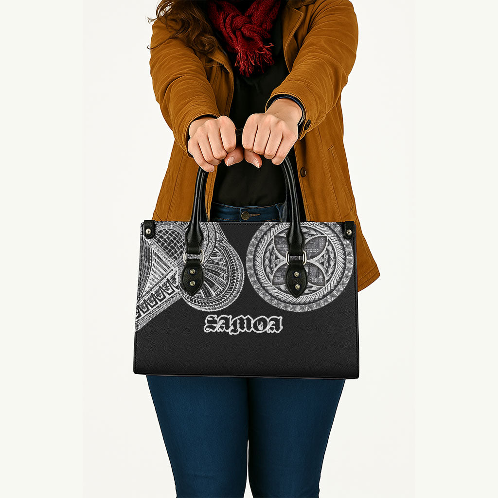Samoa Traditional Tattoo Leather Bag Tribal Tatau Pattern