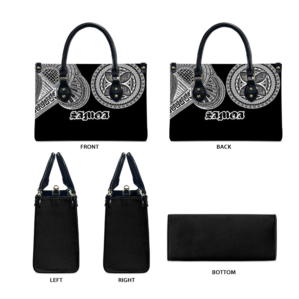 Samoa Traditional Tattoo Leather Bag Tribal Tatau Pattern