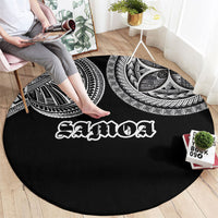 Samoa Traditional Tattoo Round Carpet Tribal Tatau Pattern