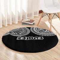 Samoa Traditional Tattoo Round Carpet Tribal Tatau Pattern