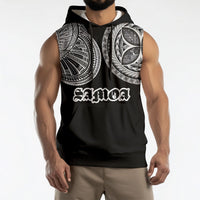 Samoa Traditional Tattoo Sleeveless Hoodie Tribal Tatau Pattern
