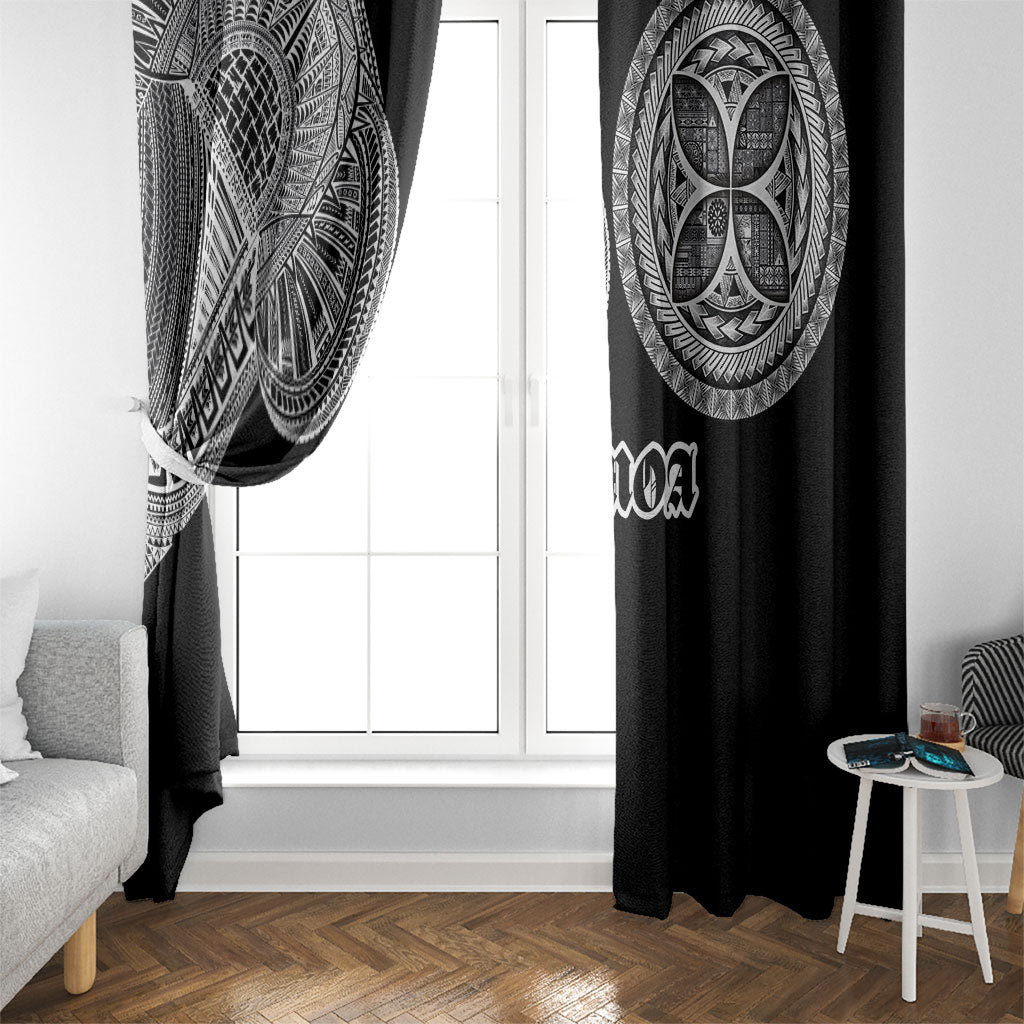 Samoa Traditional Tattoo Window Curtain Tribal Tatau Pattern