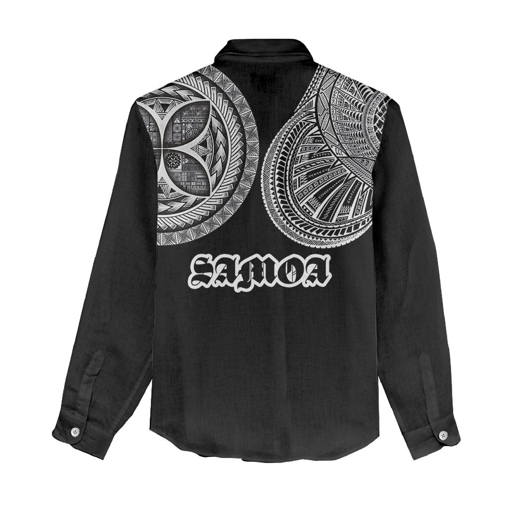Samoa Traditional Tattoo Women Casual Shirt Tribal Tatau Pattern