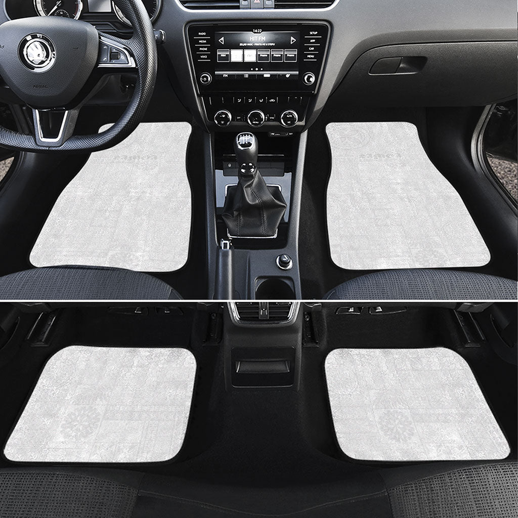 Samoa Lotu Tamaiti Car Mats Tribal Tatau with Siapo Pattern
