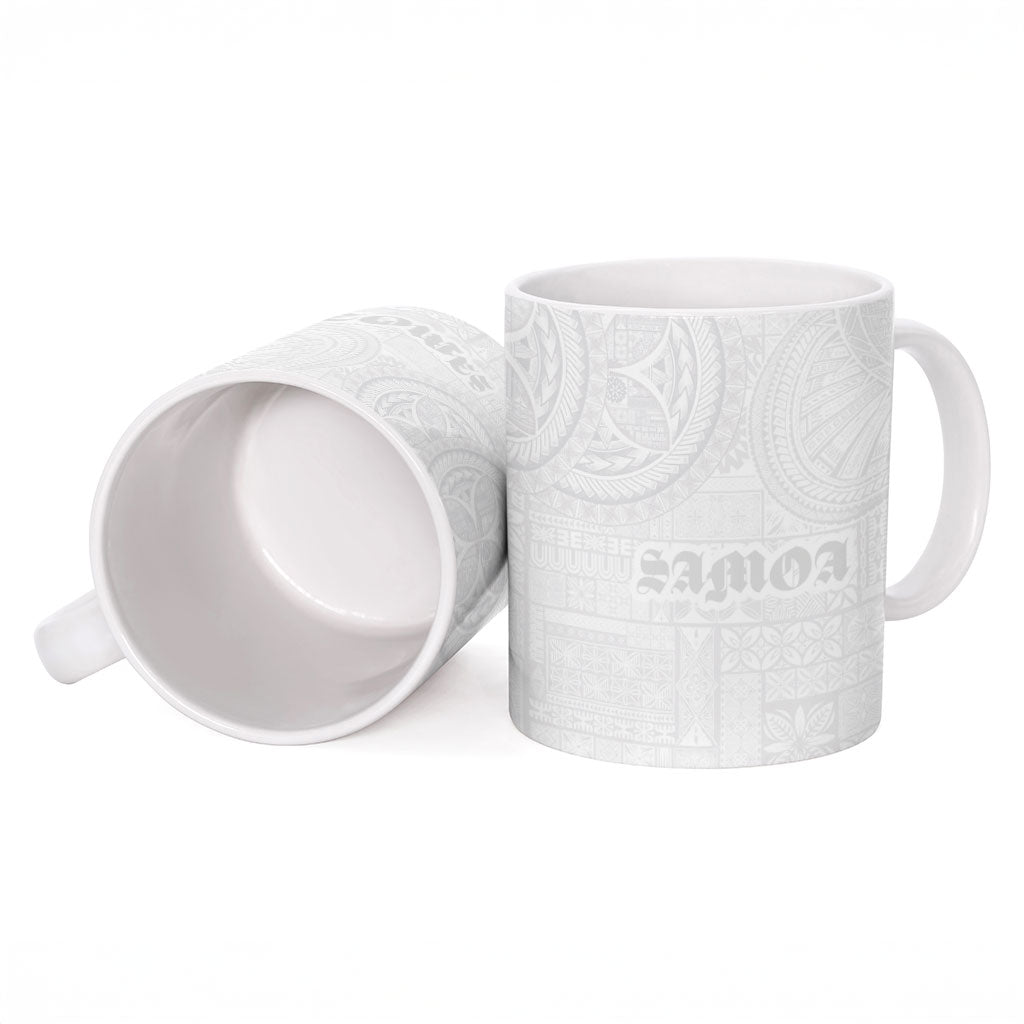 Samoa Lotu Tamaiti Ceramic Mug Tribal Tatau with Siapo Pattern