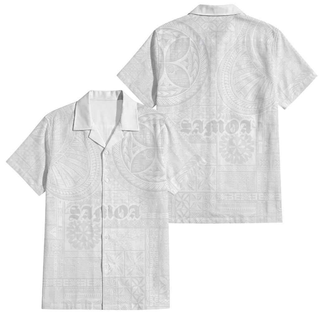 Samoa Lotu Tamaiti Family Matching Off Shoulder Maxi Dress and Hawaiian Shirt Tribal Tatau with Siapo Pattern