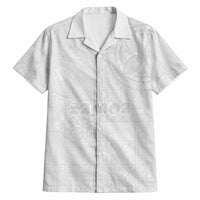 Samoa Lotu Tamaiti Hawaiian Shirt Tribal Tatau with Siapo Pattern
