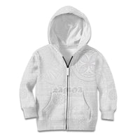 Samoa Lotu Tamaiti Kid Hoodie Tribal Tatau with Siapo Pattern
