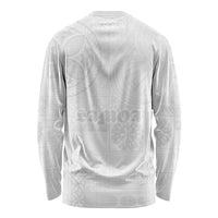 Samoa Lotu Tamaiti Long Sleeve Shirt Tribal Tatau with Siapo Pattern