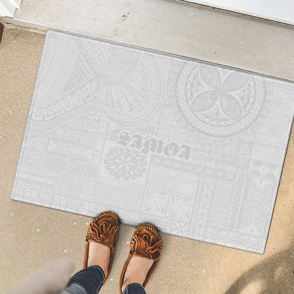 Samoa Lotu Tamaiti Rubber Doormat Tribal Tatau with Siapo Pattern