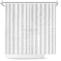 Samoa Lotu Tamaiti Shower Curtain Tribal Tatau with Siapo Pattern